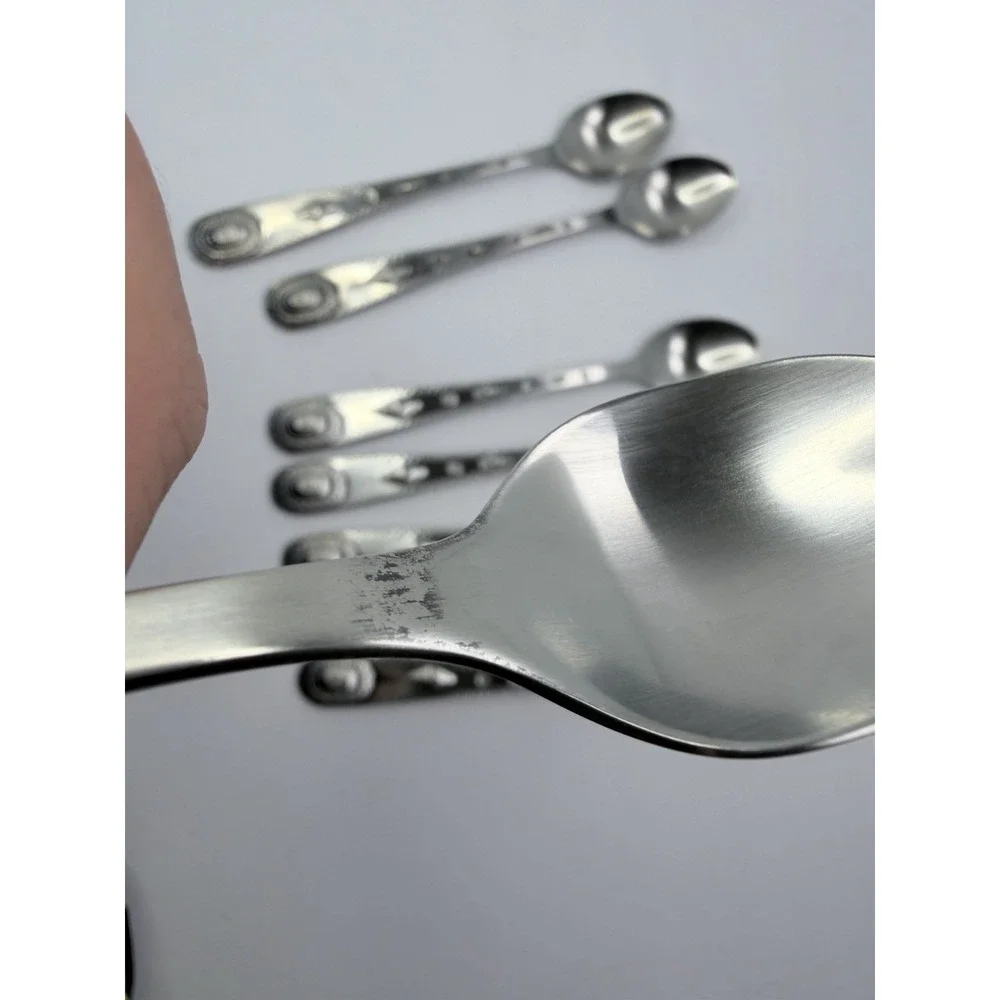 Wallace Taos 18/10 Southwest Style Stainless Flatware Iced Tea Spoons Set Of 8
